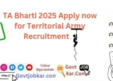TA Bharti 2025 Apply now for Territorial Army Recruitment