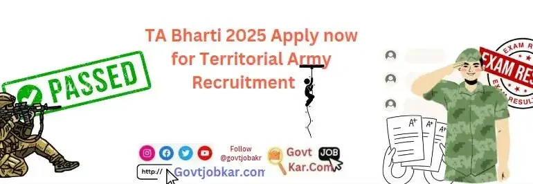 TA Bharti 2025 Apply now for Territorial Army Recruitment