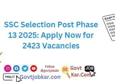 SSC Selection Post Phase 13 2025