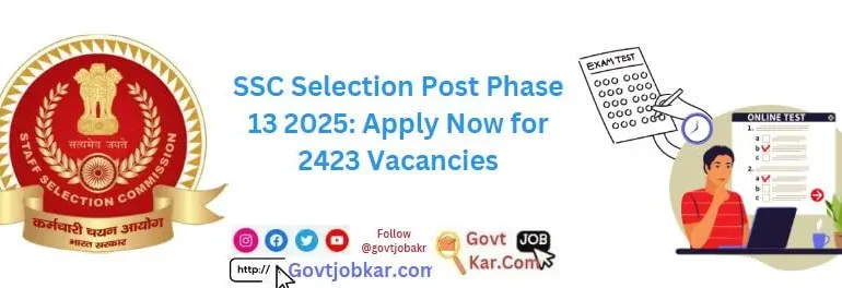 SSC Selection Post Phase 13 2025